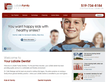 Tablet Screenshot of lasallefamilydentistry.com